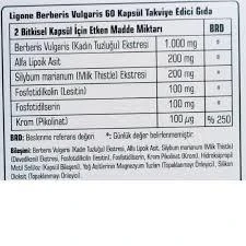 Ligone Berberis Vulgaris 60 Kapsül - Resim 2