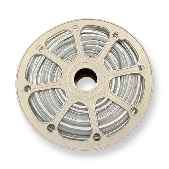 Ikinci nesil Beyaz difüzör 5 metre 6mm Neon LED silikon şerit kapağı (LED şerit içermez) - 3