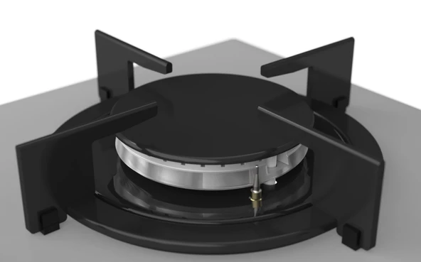 Ferre Flowart Lumora Plus Gri 3'lü Ankastre Set ( QBL63CPR-CS208-D079 ) - Resim 8