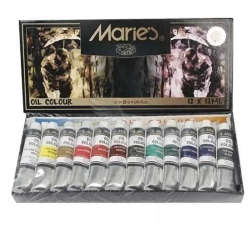 Maries Yağlı Boya Seti 12'Lİ 12 ML 1381B