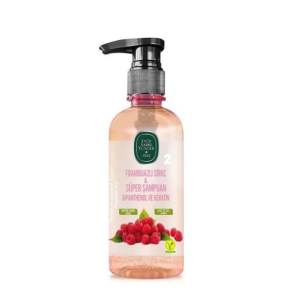 Eyüp Sabri Tuncer Frambuazlı Sirke Süper Şampuan 100 ml Seyahat Boy Pet Şişe