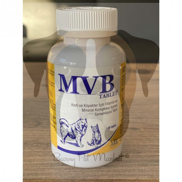 Mvb Köpek İçin Vitamin Mineral 50 Tablet