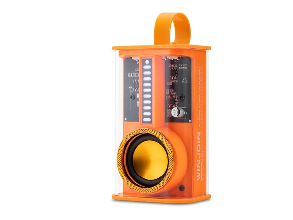Hadron  K07PRO Turuncu Bluetooth Speaker 5W 102-61-47MM - 1