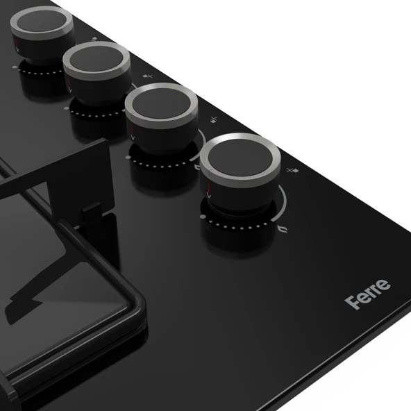 Ferre Flowart Ventora Essential Siyah 3'lü Ankastre Set ( QBL63CS-SS205-D086 ) - Resim 6