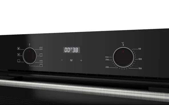 Ferre Flowart Lumora Pro Siyah 3'lü Ankastre Set ( QBL63CS-CS205-D063 ) - 7