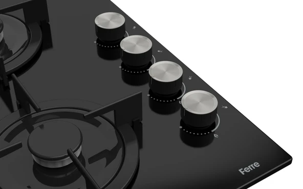 Ferre Flowart Lumora Pro Siyah 3'lü Ankastre Set ( QBL63CS-CS205-D063 ) - 6