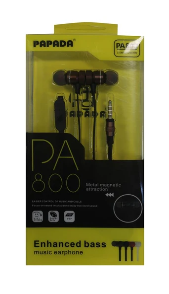 Megatech Papada PA800 Kahve Renk Mikrofonlu Mıknatıslı Kulaklık ürün görseli