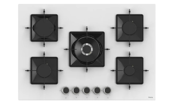 Ferre Flowart Florenz Pro Beyaz 3'lü Ankastre Set ( QBL63CB-SS036-D064 ) - 3