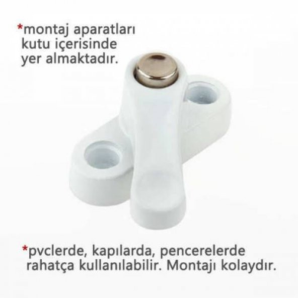 Pvc Kapı Pencere Emniyet Kilidi -  Pimapen Kilidi - ÇELİK - 6 Adet - 4