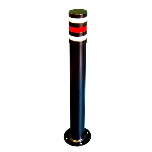 Demir Park Dubaları Sabit Baba Metal Delinatör Park Bariyeri 75 cm Siyah