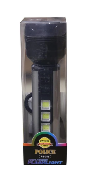 Polıce PS-355 Enerji Göstergeli Şarjlı El Feneri