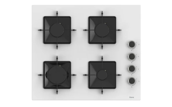 Ferre Flowart Ventora Essential Beyaz 3'lü Ankastre Set ( QBL63CB-SS206-D087 ) - 3