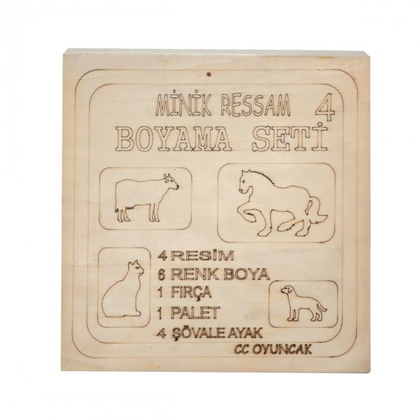 CCY00312-476 Ahşap Boyama Seti Çeşitleri - 8