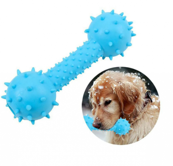 Dikenli Dumbell Diş Kaşıyıcı Köpek Oyuncağı 5x14 cm