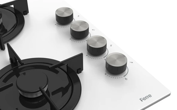 Ferre Flowart Lumora Pro Beyaz 3'lü Ankastre Set ( QBL63CB-CS206-D064 ) - Resim 6