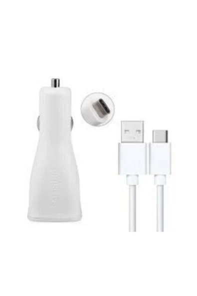 Çift Usb Type C Araç içi Hızlı Şarj Aleti 15W Beyaz EP-LN920CWEGWW - 3