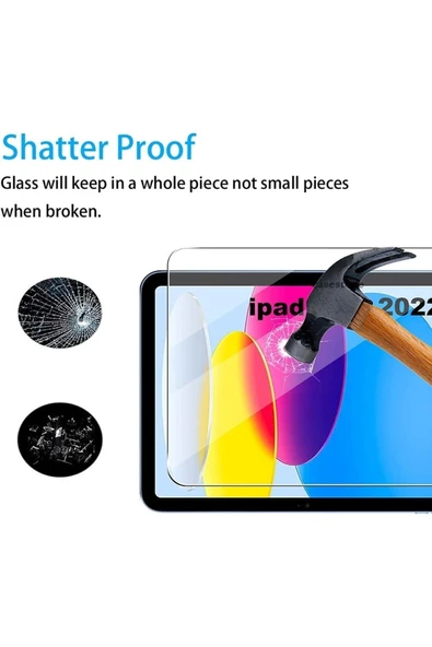 Apple Ipad 10.nesil 10.9 Inç Tablet Ekran Koruyucu Nano Esnek Kırılmaz Tam Kaplar Cam - 3