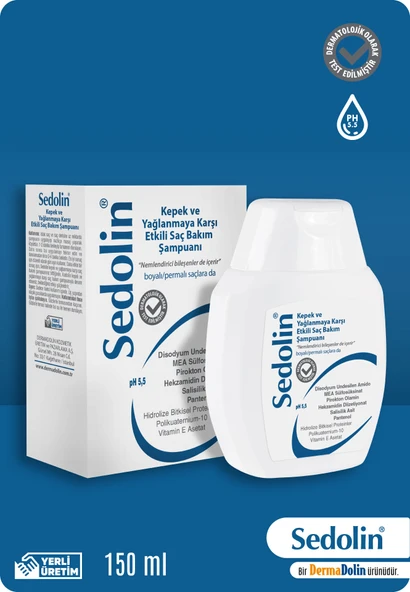 Dermadolin Sedolin Kepeğe Karşı Şampuan 150 ml