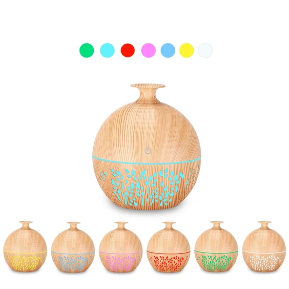 Shoamı SH-N1 Rgb Işıklı Aroma Hediyeli Hava Nemlendirici Buhar Makinası 150 Ml - 4