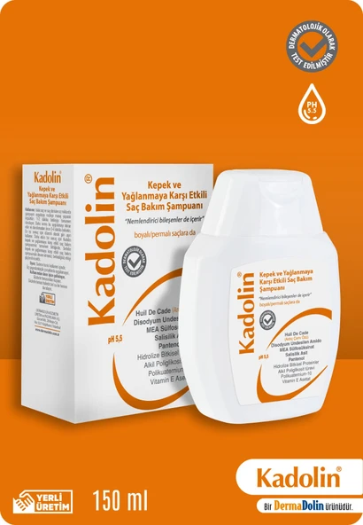 Dermadolin Kadolin Yağlanma ve Kepeğe Karşı Şampuan 150 ml