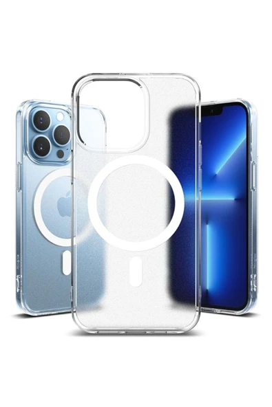 Iphone 12/12 Pro Magsafe Manyetik Özellikli Şeffaf Kılıf - Resim 4