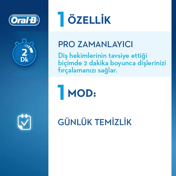 Oral-B D100 Vitality Sensi Ultra Thin Şarjlı Diş Fırçası - Beyaz - 3