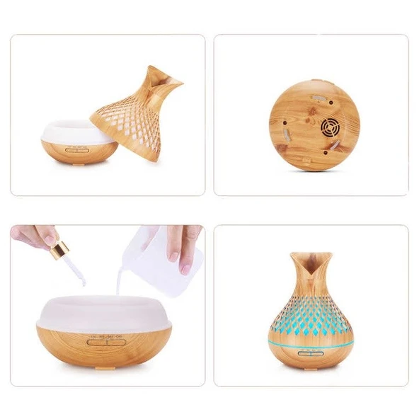 Shoamı SH-N2 Rgb Işıklı Aroma Hediyeli Hava Nemlendirici Buhar Makinası 250 ML - 3