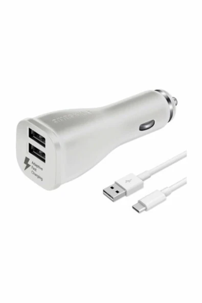 Çift Usb Type C Araç içi Hızlı Şarj Aleti 15W Beyaz EP-LN920CWEGWW