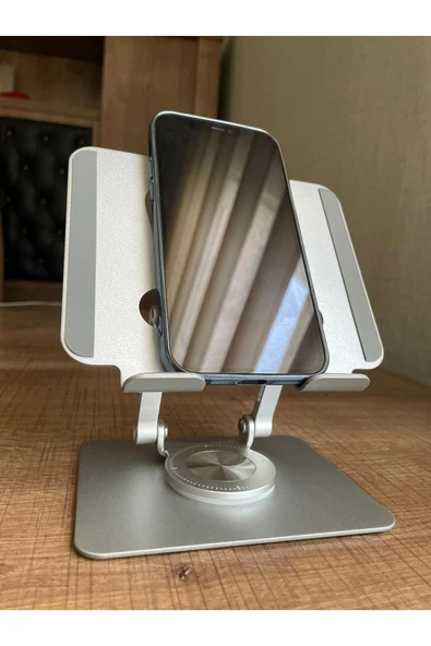 TABLET COMPUTER TELEFON BİLGİSAYAR 360 DERECE DÖNEBİLEN AYARLANABİLİR STAND - 2
