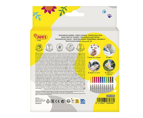 JOVI 1410 DECOR TEKSTİL KALEMİ - 12 RENK - 6