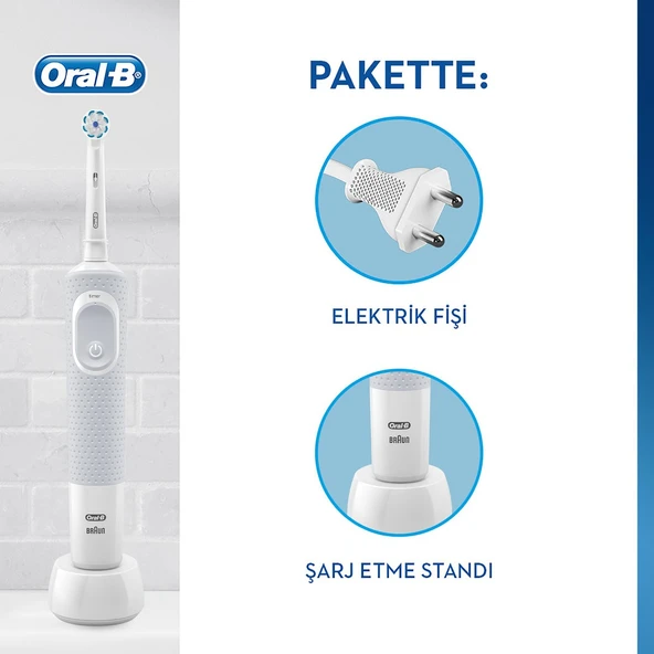 Oral-B D100 Vitality Sensi Ultra Thin Şarjlı Diş Fırçası - Beyaz - 2