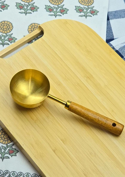Ahşap Saplı Gold Ölçü Kaşığı - Kahve Ölçüm Kaşığı - 60 ML - 3