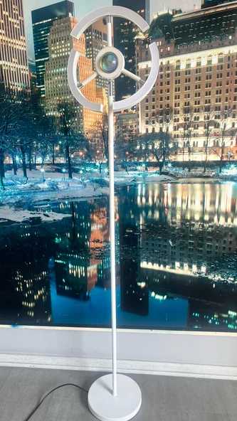 Yüceeller RGB Modern Led Lambader Dim Edilebilir Oturma odası Çalışma odası BEYAZ RENK - 2