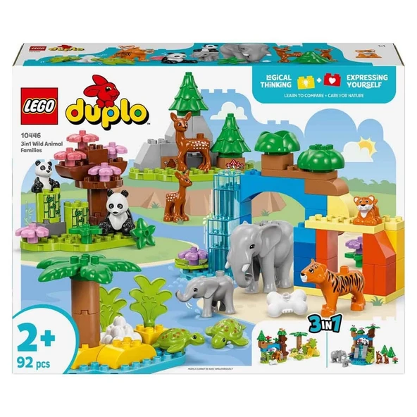 LEGO DUPLO Kasabası 3 ü 1 Arada Vahşi Hayvan Aileleri 10446 - Resim 3