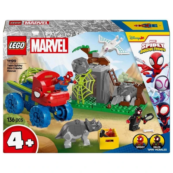 LEGO Marvel Spidey ve İnanılmaz Arkadaşları Spidey Ekibi Dinozor Kamyonlu Kurtarma 11199 - 4