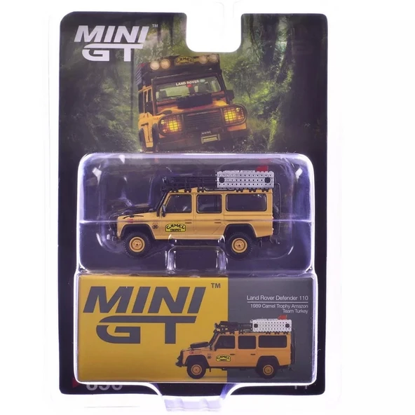 Mini Gt 1/64 Land Rover Defender 110 1989 Camel Trophy Turkey