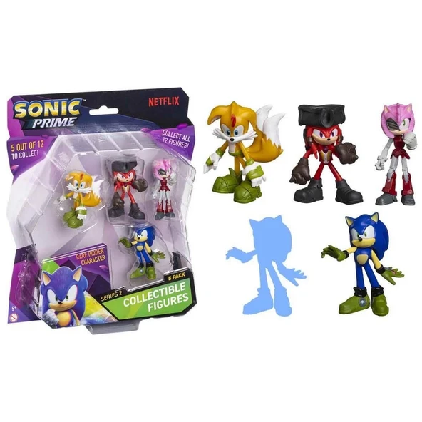 Sonic Prime 5 li Figür Seti S2 Kulaklıklı Doktor Don'T - 1 Adet Stokta Olan Gönderilir - 2