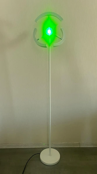 Yüceeller RGB Modern Led Lambader Dim Edilebilir Oturma odası Çalışma odası BEYAZ RENK - 5