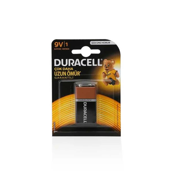 Duracell 9 Volt Pil 1'li