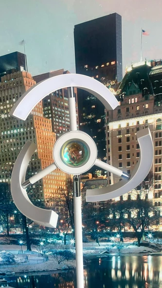 Yüceeller RGB Modern Led Lambader Dim Edilebilir Oturma odası Çalışma odası BEYAZ RENK - 3