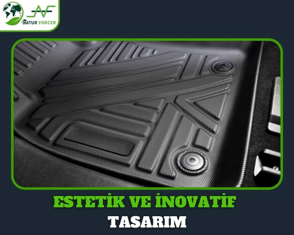 Dacia Duster 4X2 2023 Ve Sonrası Uyumlu 4D Premium Havuzlu Paspas Bizymo - 4