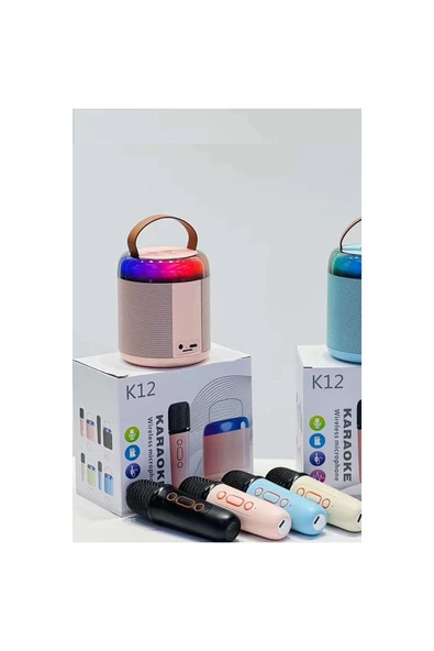 Vothoon K12 Kablosuz Karaoke Mikrofon Taşınabılır Bluetooth - 3