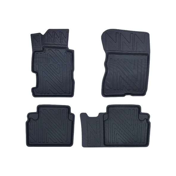 Honda Civic Sedan 2006-2012 Uyumlu 4D Premium Havuzlu Paspas Bizymo - 1