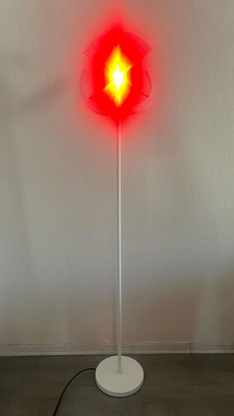 yüceeller RGB Modern Led Lambader Dim Edilebilir Oturma odası Çalışma odası SİYAH RENK - 7