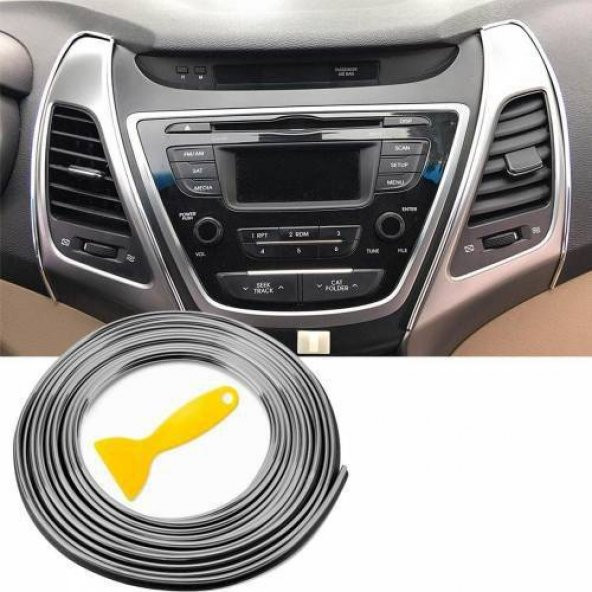Opel Astra J Sedan Araç İçi Nikelaj Krom Torpido İp Trim Fitili 2 Metre