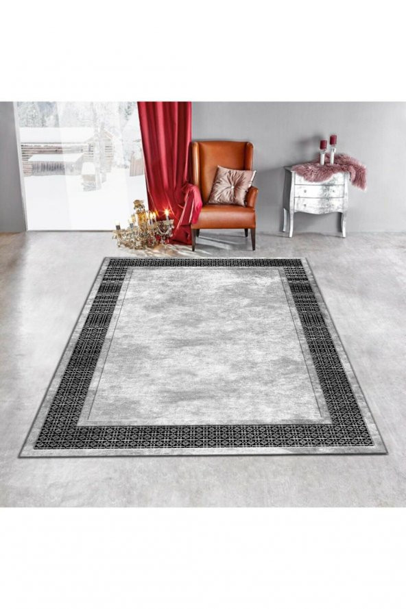 MODERN DESEN GRİ NAKIŞ HALI