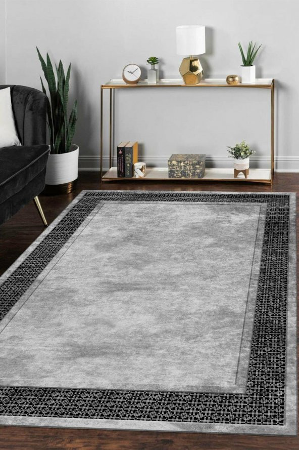 MODERN DESEN GRİ NAKIŞ HALI - 2