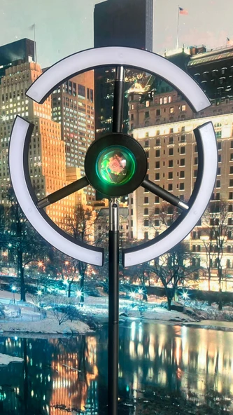 yüceeller RGB Modern Led Lambader Dim Edilebilir Oturma odası Çalışma odası SİYAH RENK