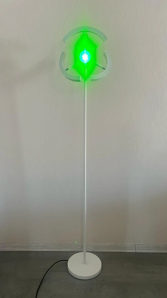 yüceeller RGB Modern Led Lambader Dim Edilebilir Oturma odası Çalışma odası SİYAH RENK - 6