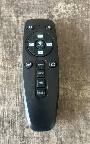 yüceeller RGB Modern Led Lambader Dim Edilebilir Oturma odası Çalışma odası SİYAH RENK - 8